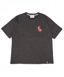(유니섹스)Flame T-shirt(CHARCOAL)