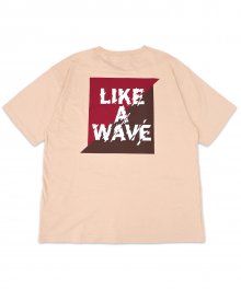 (유니섹스)Like a Wave T-shirt(BEIGE)