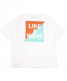 (유니섹스)Like a Wave T-shirt(WHITE)