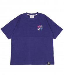 (유니섹스)M Twist Color T-shirt(BLUE PURPLE)