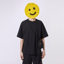 sad smile woven t-shirt_CQTAM20421BKX