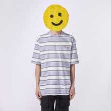 sad smile stripe t-shirt_CQTAM20413WHX