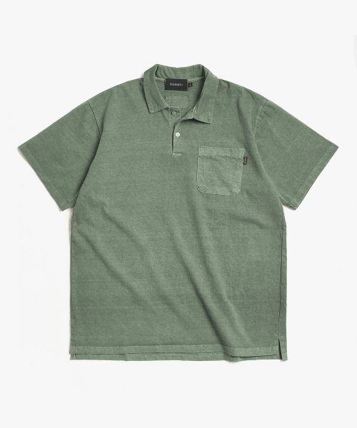 PIGMENT POCKET PK TSHIRTS (OLIVE)