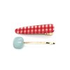 GINGHAM CHECK HAIRPIN SET (RED)