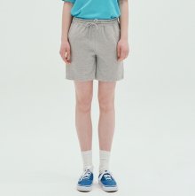 BASIC SHORTS_MELANGE GRAY