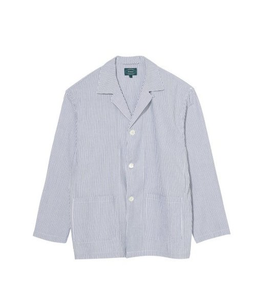 Пиджак seersucker stripe (Navy)