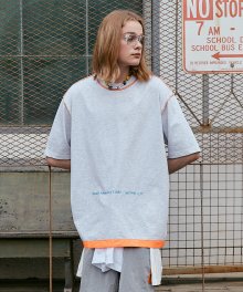 COZY BLOCK T-SHIRTS OATMEAL