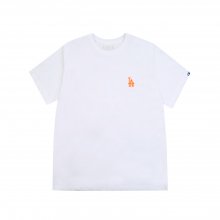 워터컬러 빅로고 오버핏 티셔츠 LA (WHITE)