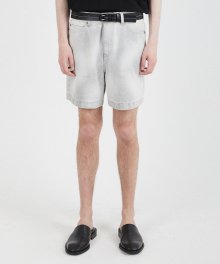 Newtro Denim Shorts - Swizzle White