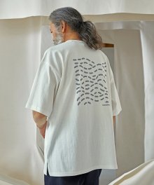 WASHED MAKE WAVE TEE _ WHITE