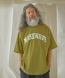 MAKE WAVE LOGO TEE _ AVOCADO