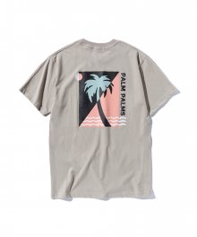 Palm Palms T-Shirt Tan