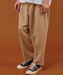 Wide No Tuck Pants Beige