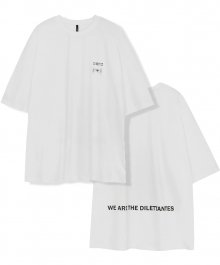 딜레탕트 반팔  티셔츠 - 화이트 (FU-152_White)