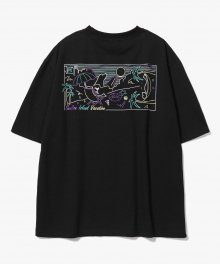Sealion Pop Art T-Shirts [Black]