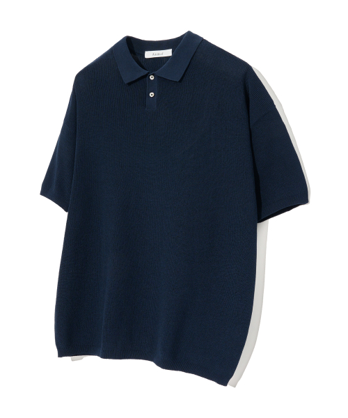 니티드() 쿨에버 PK 반팔 니트티 NAVY 상품 이미지