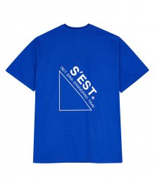S/T TRIANGLE LOGO - 반팔 - (SESSEST-017) - BLUE