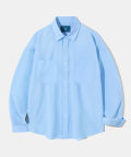 Poly Overfit Shirt S37-2 Sky Blue