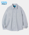 Poly Overfit Shirt S37-2 Ash Gray