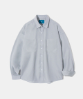 Poly Overfit Shirt S37-2 Ash Gray