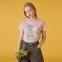 FLOWER VASE TSHIRT-PINK