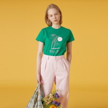 FLOWER VASE TSHIRT-GREEN