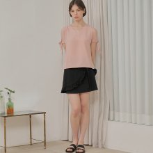 TIED SLEEVE BLOUSE_PINK