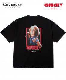 COVERNAT X CHUCKY MOVIE POSTER TEE BLACK