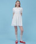 하트클럽(HEART CLUB) Heart Cotton Lace Dress_White