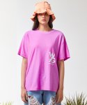 웨이브건(WAVEGUN) 뉴로고 티셔츠 핑크 퍼플