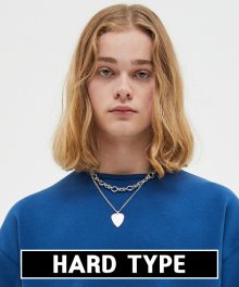 [HARD TYPE] 샤무드 세미오버핏 티셔츠 (PRUSSIAN BLUE)