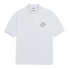 [볼컬렉션]BC 골프 오버사이즈 PK 1/2 티셔츠 화이트