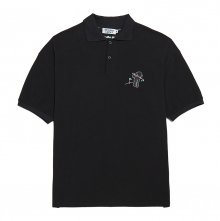 [볼컬렉션]BC 골프 오버사이즈 PK 1/2 티셔츠 블랙