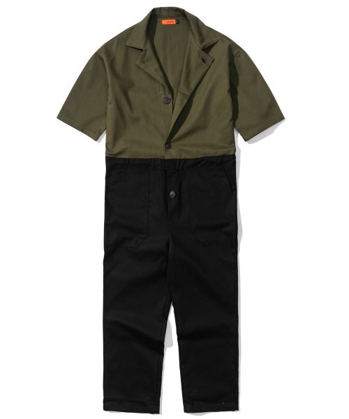 Точка overround fatigue short sleeve jumpsuit OF-501S Mix Khaki Black