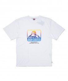 오리지널 컬러 아이콘 로고 티셔츠 화이트