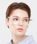오아트(OART) Zoe CRYSTAL 스퀘어 투명 뿔테 안경