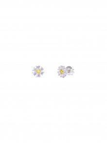 Shining Daisy Earrings in White_VX0MX0610