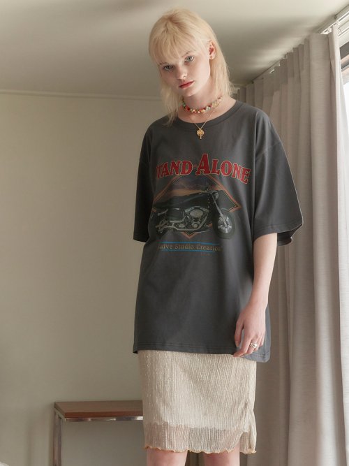 Motorcycle Print Big Tee