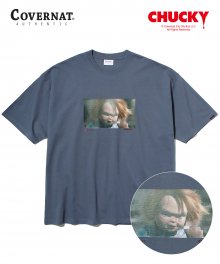 COVERNAT X CHUCKY CURSING TEE CHARCOAL