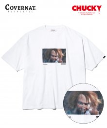 COVERNAT X CHUCKY CURSING TEE WHITE