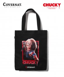 COVERNAT X CHUCKY MOVIE POSTER ECO BAG BLACK