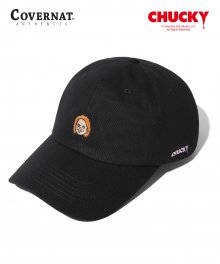 COVERNAT X CHUCKY FACE CURVE CAP BLACK