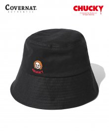 COVERNAT X CHUCKY FACE BUCKET HAT BLACK