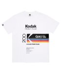 코닥(KODAK) 골드플러스200 워드 그래픽 반팔티셔츠 WHITE