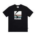 코닥(KODAK) 레인보우 로고 반팔티셔츠 BLACK