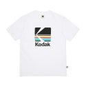 코닥(KODAK) 레인보우 로고 반팔티셔츠 WHITE