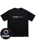 코닥(KODAK) 골드플러스200 썸머 쿨 반팔티셔츠 BLACK