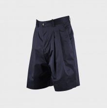 wide-leg short pants navy