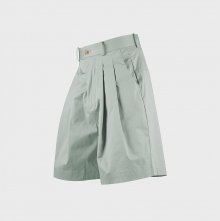 wide-leg short pants mint