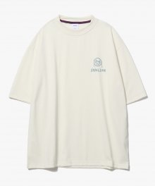 Sealion Drawing T-Shirts [Cream]